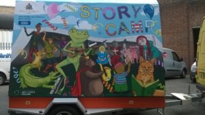 Storycamp Mobile storytelling camp for Hillingdon Libraries